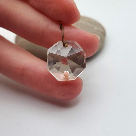 Prism clear faceted crystal‎ necklace pendant - Picture 1 of 2